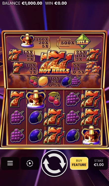 777 Hot Reels - zrzut ekranu z gry
