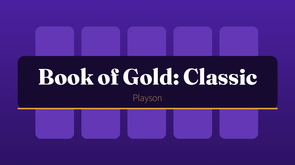 Book of Gold: Classic - grafika gry