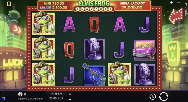 Elvis Frog in Vegas - zrzut ekranu z gry