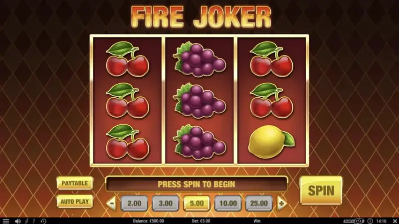 Fire Joker - zrzut ekranu z gry
