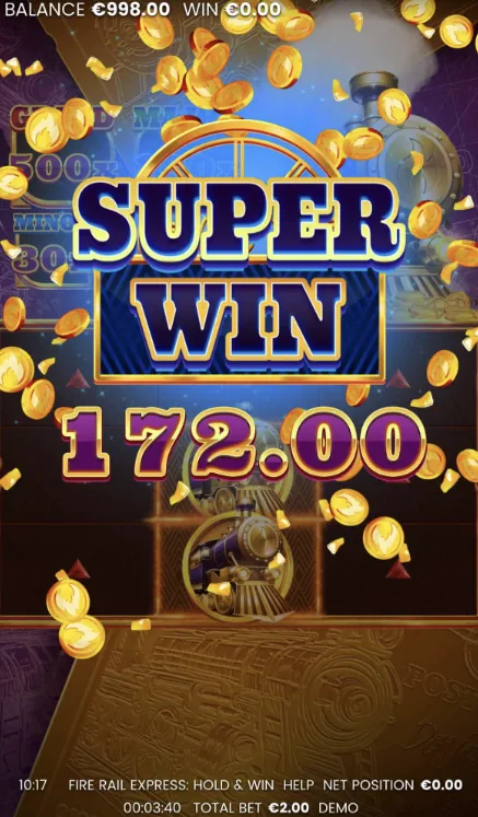 Fire Rail Express: Hold & Win - zrzut ekranu z gry