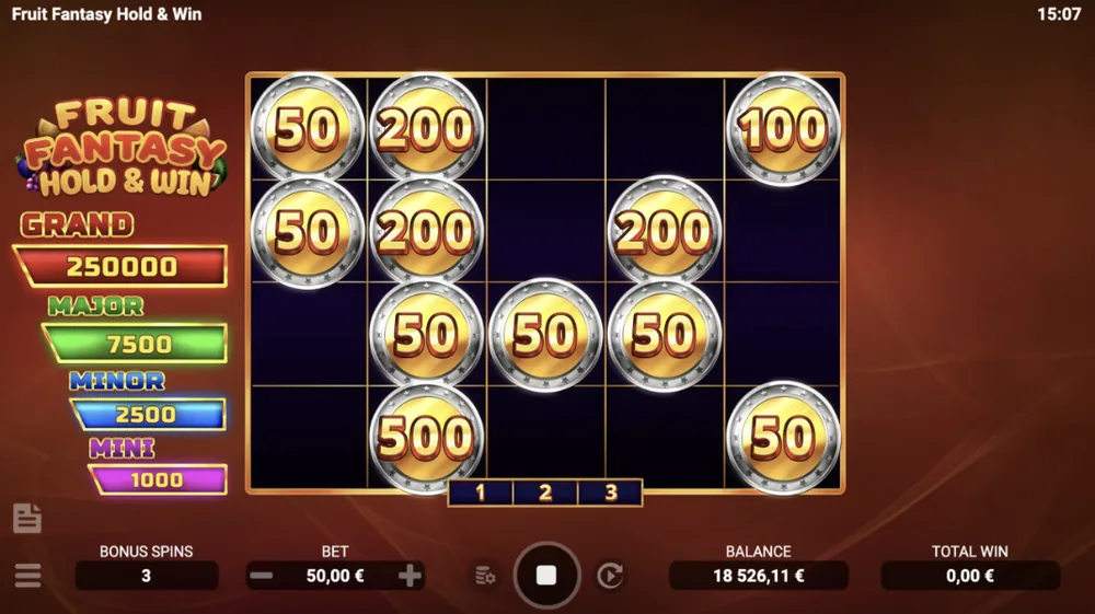 Fruit Fantasy Hold and Win - zrzut ekranu z gry