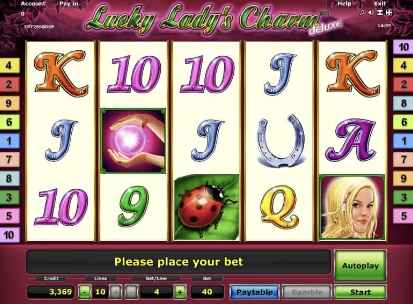 Lucky Lady's Charm deluxe - zrzut ekranu z gry
