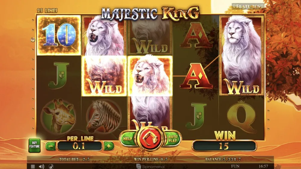 Majestic King - grafika gry od Spinomenal