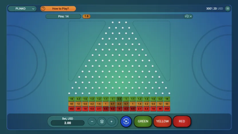 Plinko - zrzut ekranu z gry