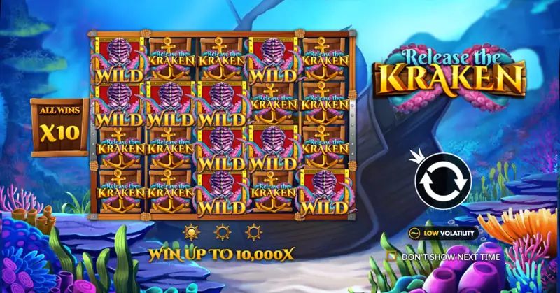 Release the Kraken - grafika gry od Pragmatic Play
