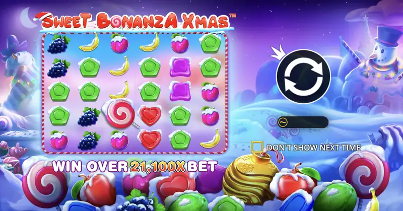 Sweet Bonanza Xmas - grafika gry